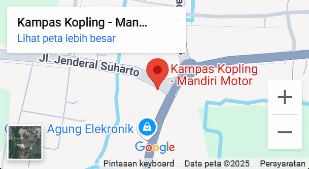 Lokasi Mandiri Motor di Google Maps